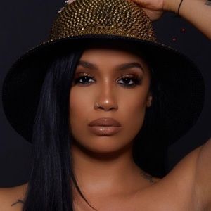 Gold Rhinestone Bucket Hat